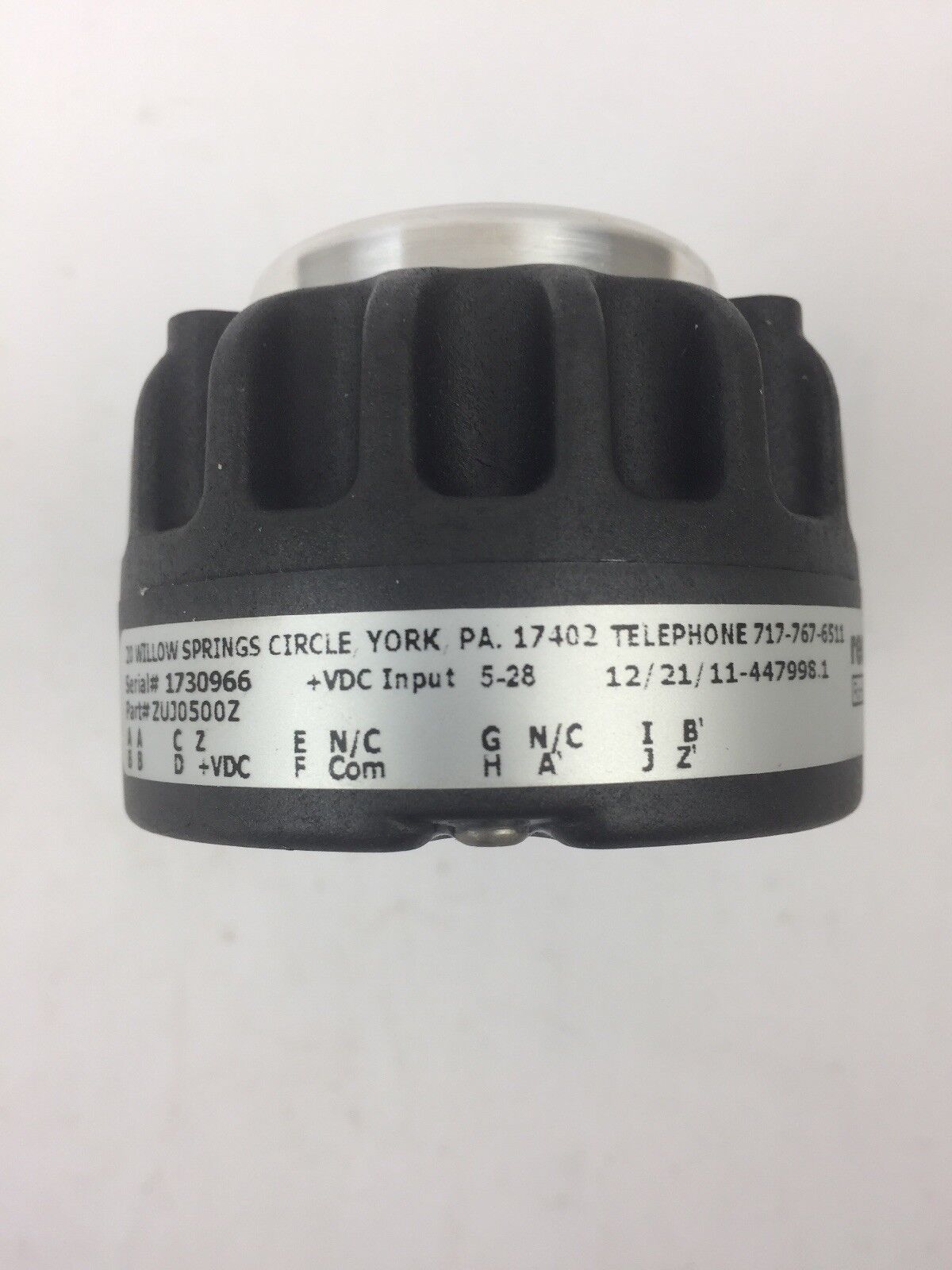RED LION ZUJ0500Z LARGE THRU-BORE ROTARY PULSE GENERATOR