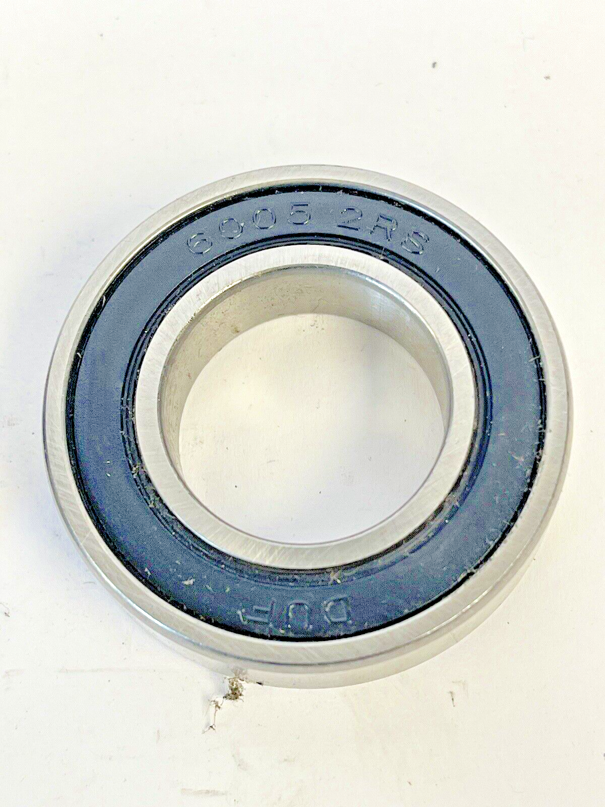 DUF *LOT OF 2*- 6005-2RS -DEEP GROOVE DOUBLE RUBBER SEAL BALL BEARING-25x47x12mm