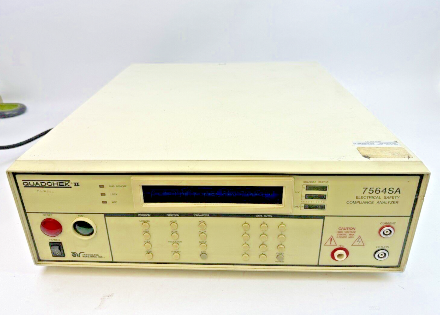 ASSOCIATED RESEARCH INC - 7564SA - QUADCHECK II - ELEC. SFTY COMPLIANCE ANALYZER