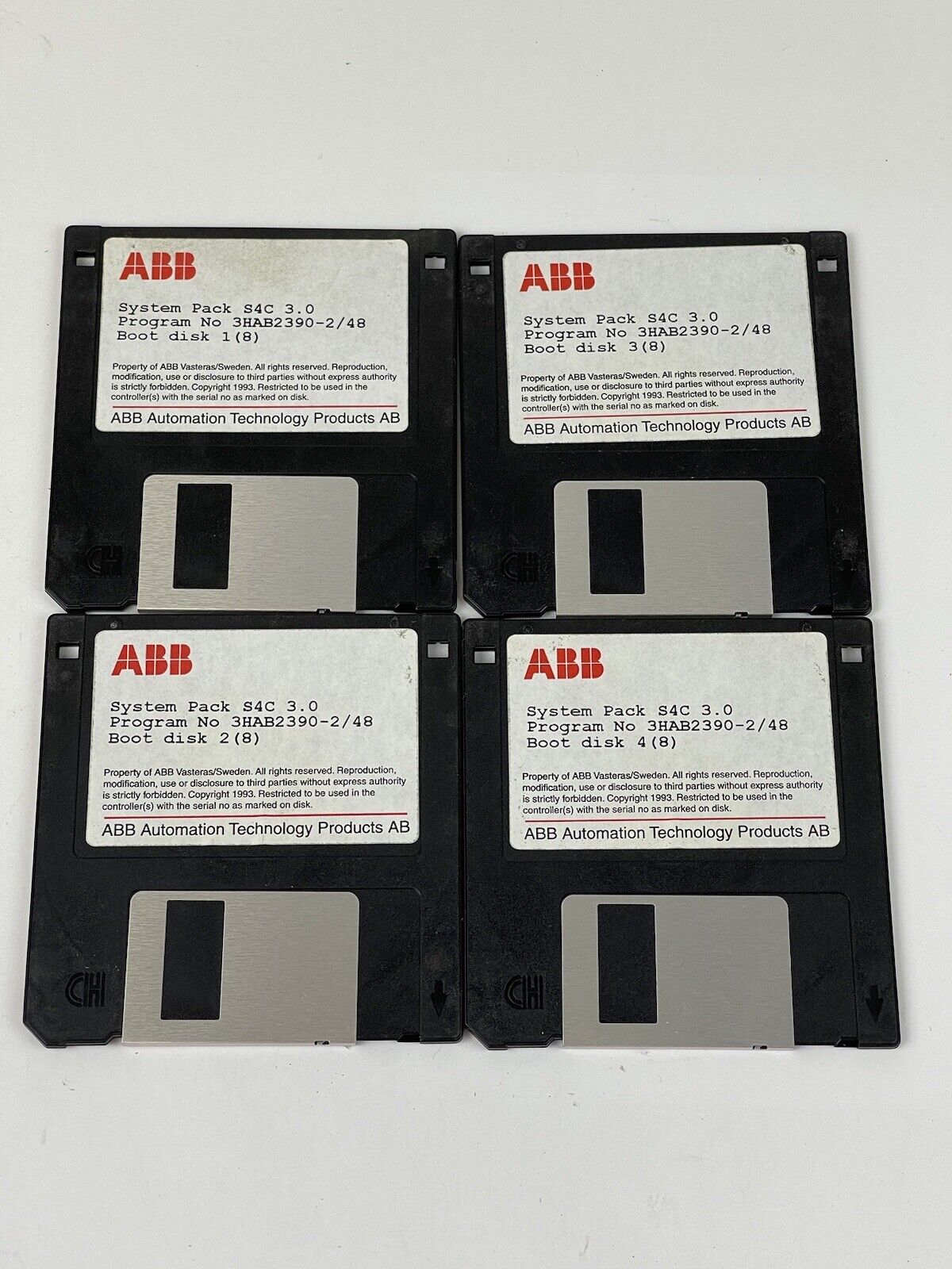 ABB ROBOTICS - 64A-01643 - RobotWare - 4 DISKS - SYSTEM PACK S4C 3.0 - SEE DESC.