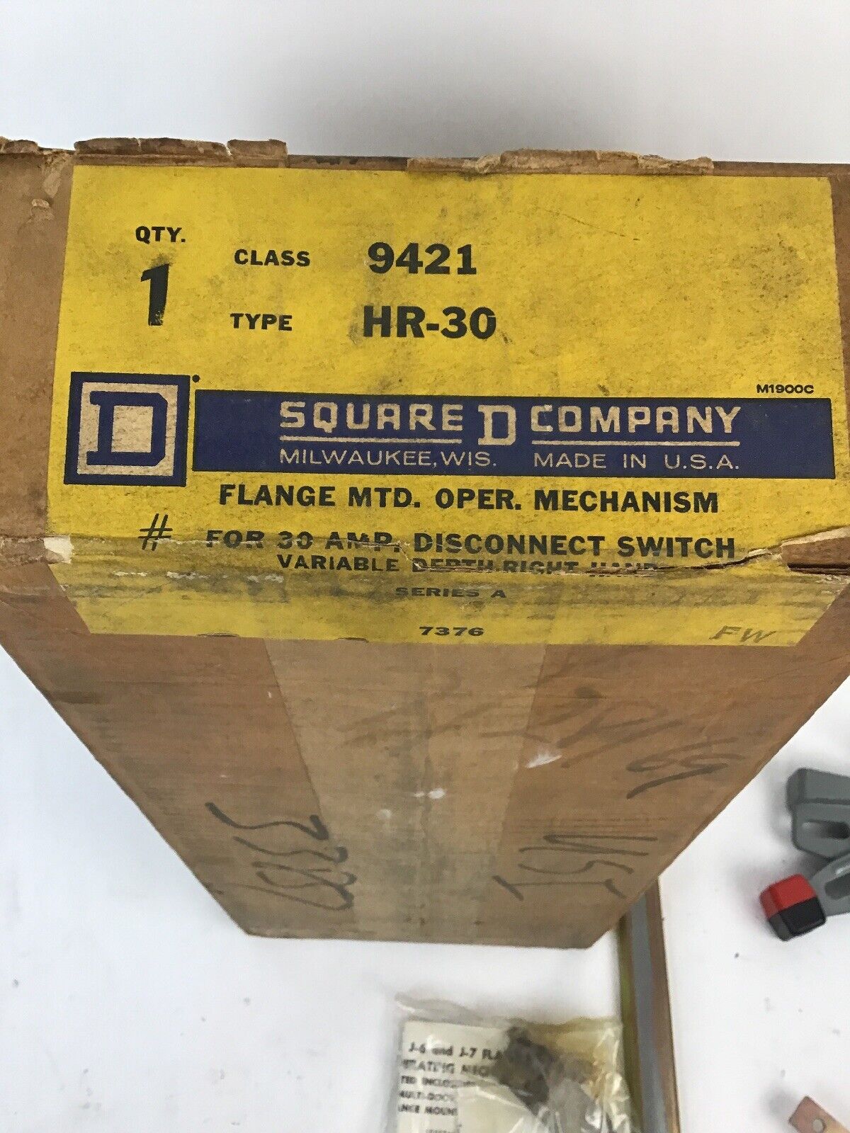 SQUARE D 9421 HR-30 FLANGE MTD. OPERATING SWITCH