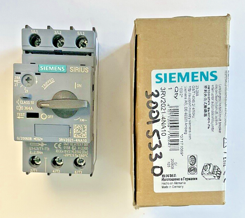 SIEMENS 3RV2021-4NA10 MOTOR CONTROL 23-28A
