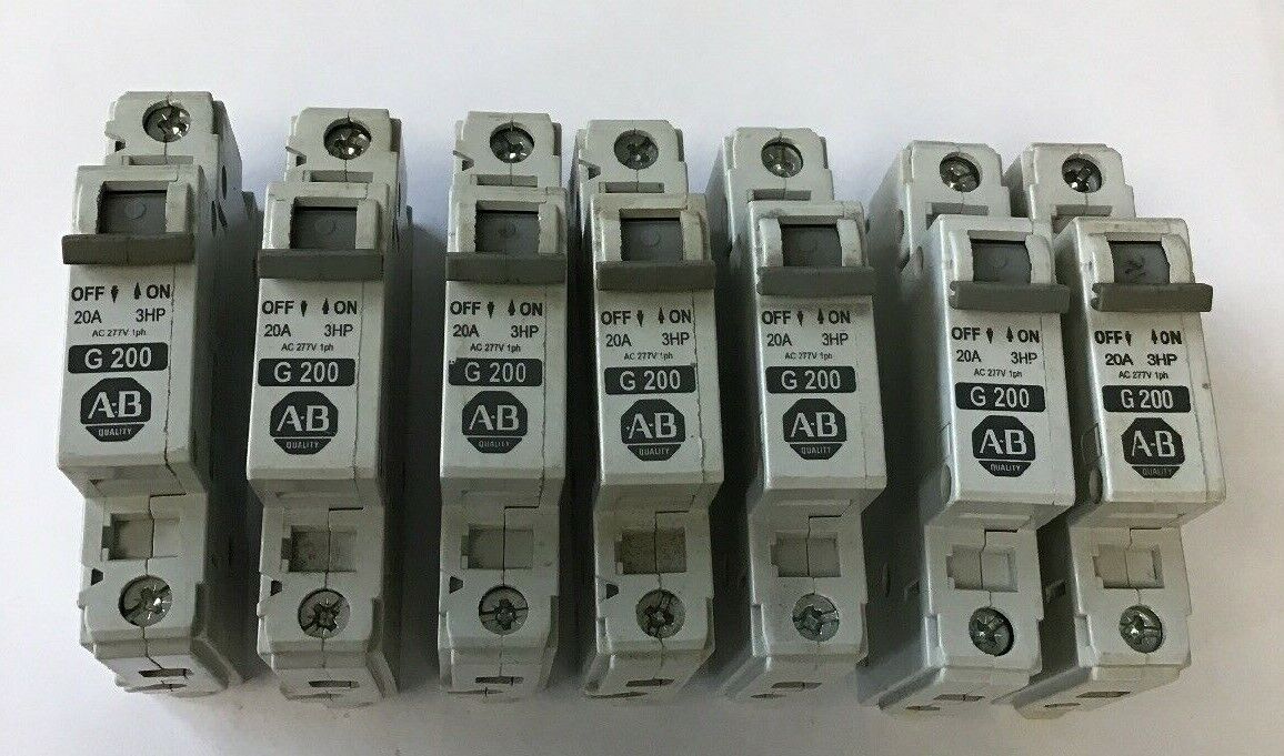 ALLEN BRADLEY 1492-CB1 G200 SER.C CIRCUIT BREAKER, 20 A, 1 POLE (LOTOF7)