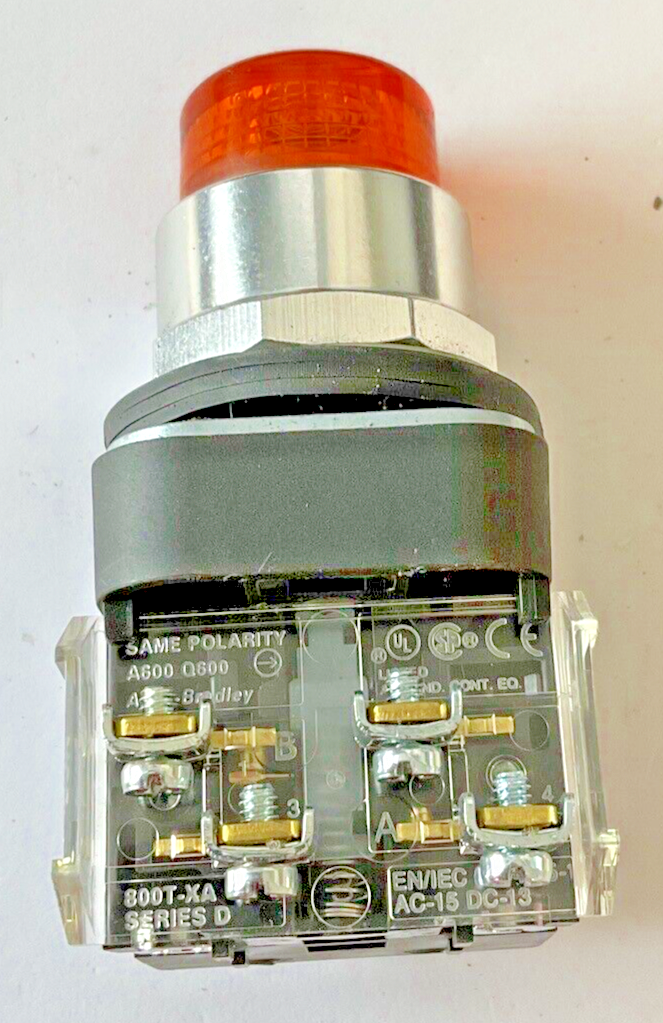 ALLEN BRADLEY 800T-SB00XX MOMENTARY PUSH BUTTON SER.T W/800TC-N374 SER.A