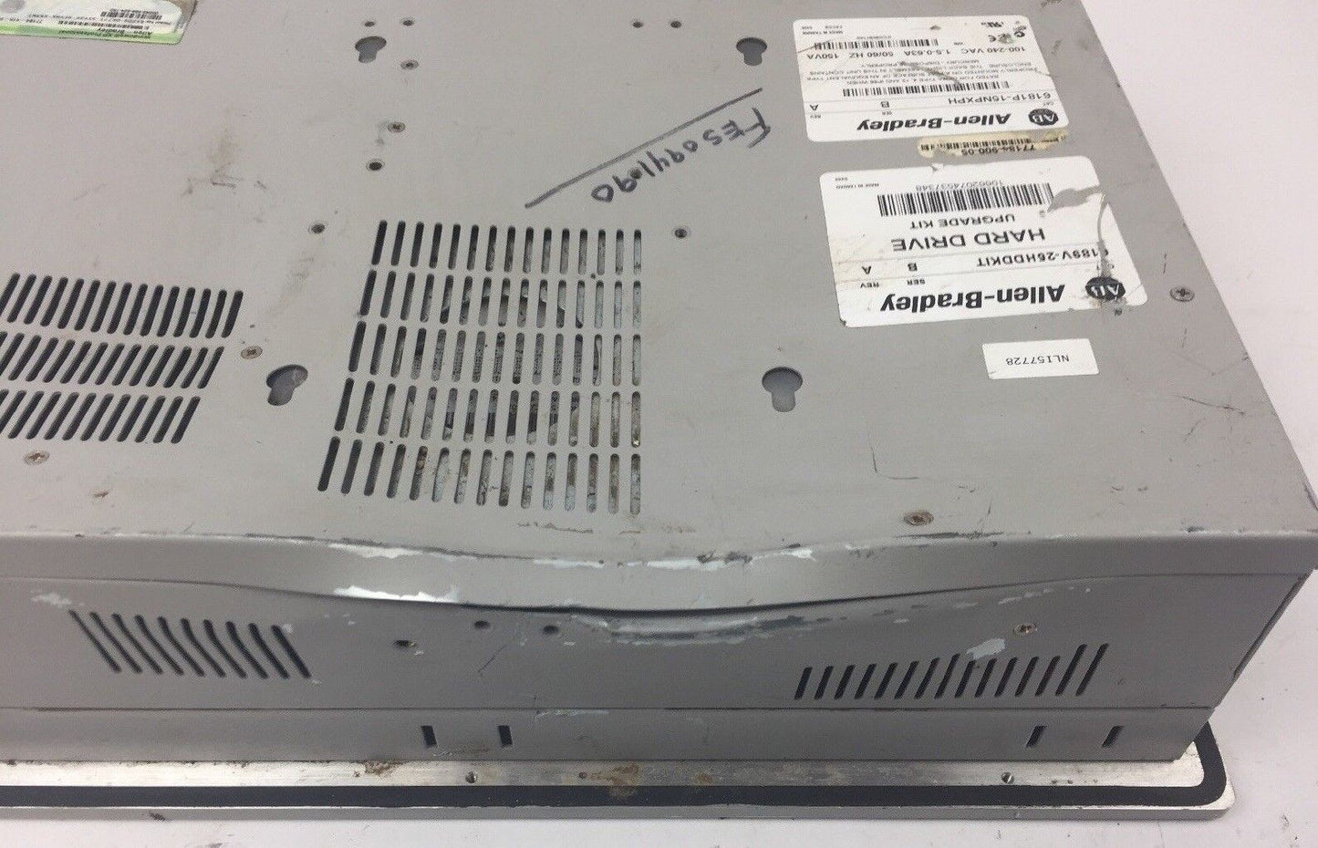 ALLEN BRADLEY VERSAVIEW 1500P 6181P-15NPXPH 100-240VAC 1.5-0.63A 50/60HZ 150VA