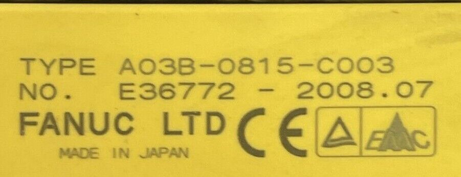 FANUC A03B-0815-C003 SERVO AMPLIFIER MODULE WAGO IM-MRH50-FN2