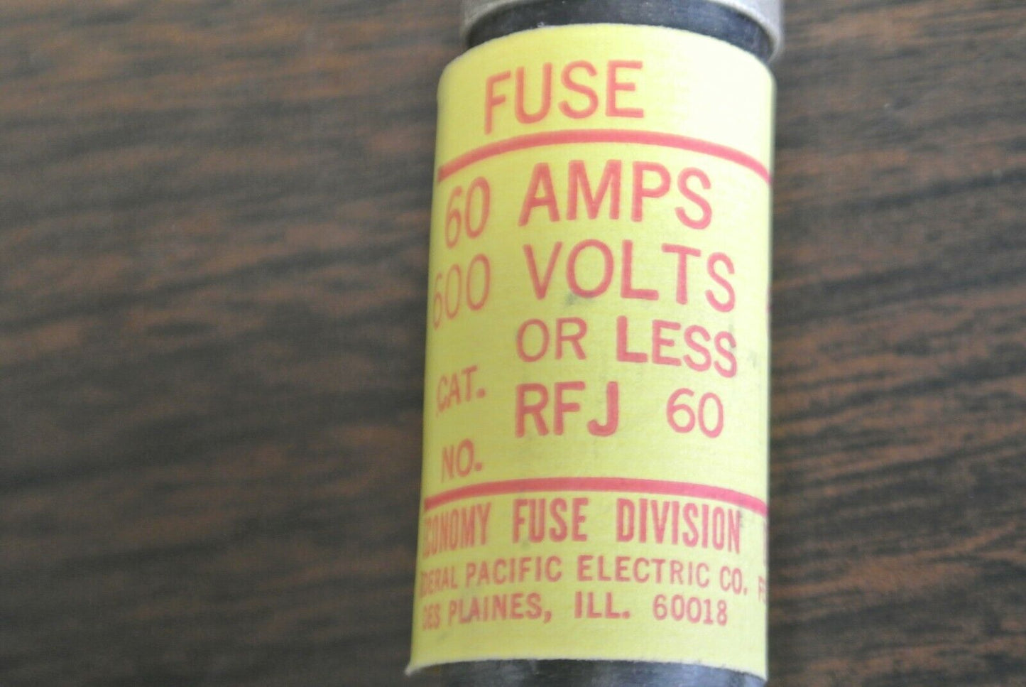 LOT of 4 / ECONOMY RFJ60 SEMICONDUCTOR FUSE / 60A / 600V / NEW SURPLUS