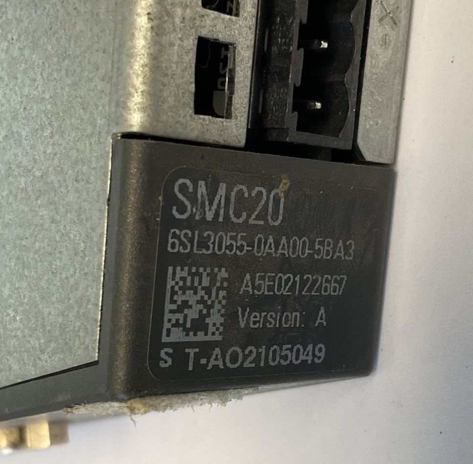 SIEMENS 6SL3055-0AA00-5BA3 SENSOR MODULE SMC20 24VDC 0.6A VER.A