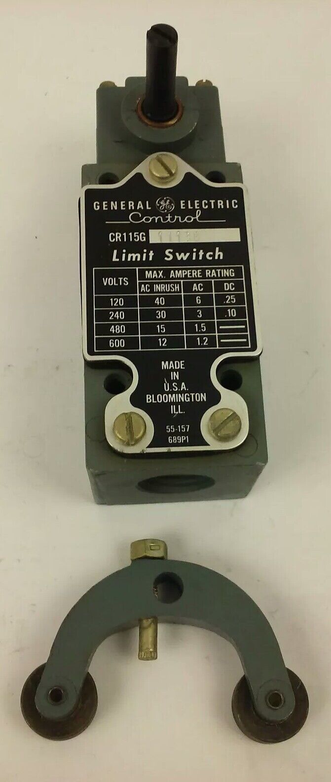 GE, CR115G11138, LIMIT SWITCH, 600V MAX GENERAL ELECTRIC, CR115G, NEW