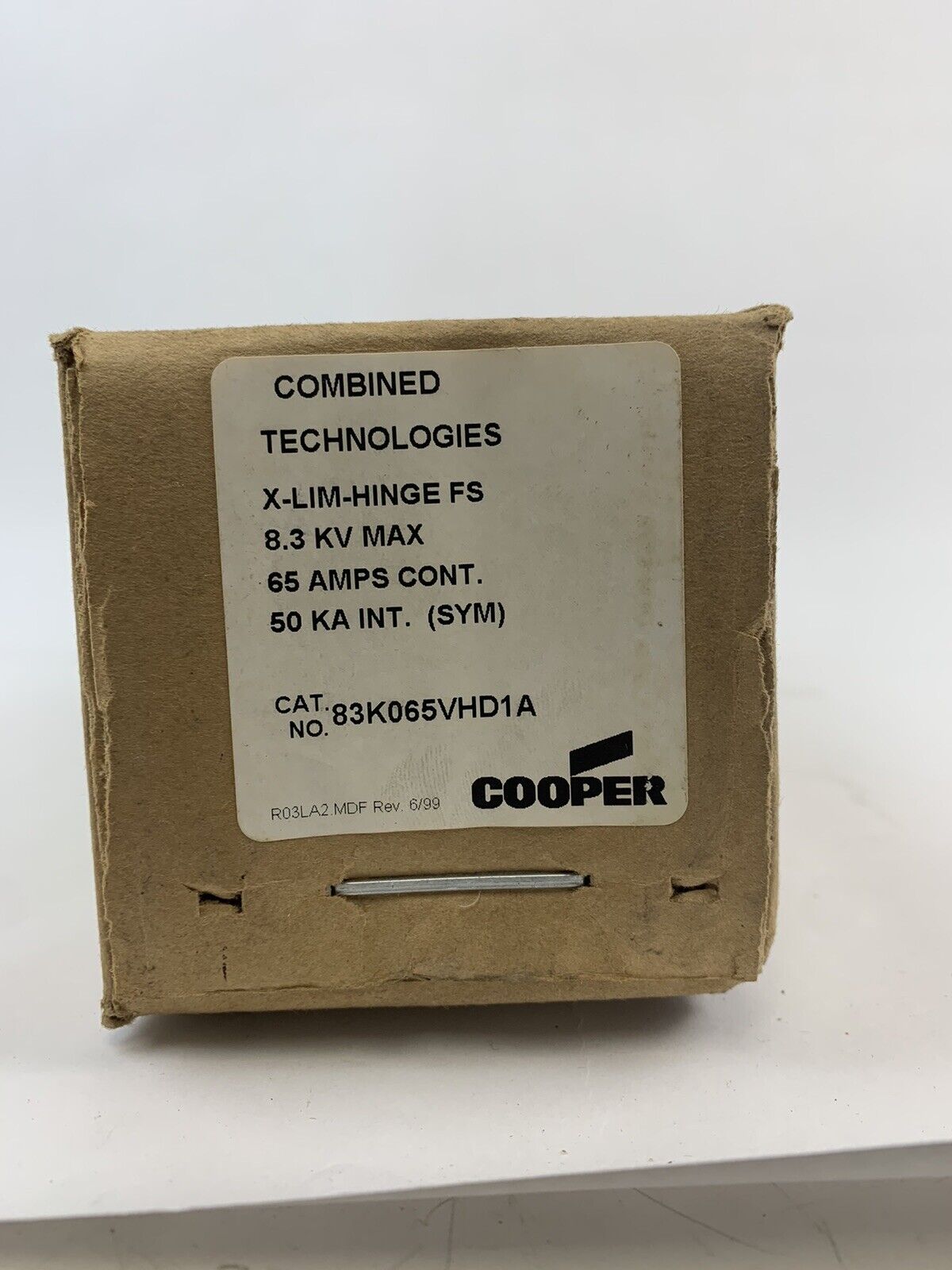 COOPER / COMBINED TECHNOLOGIES 83K065VHD1A X-LIMITER BACKUP FUSE / 8.3kV / 65A