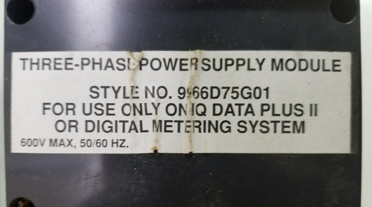 EATON 2D75222G05 IQ Data Plus II CUTLER HAMMER 9966D75G01