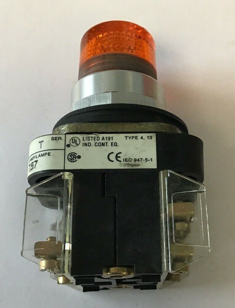 ALLEN BRADLEY 800T-QA24 ORANGE PUSH BUTTON SER T 24V AC/DC