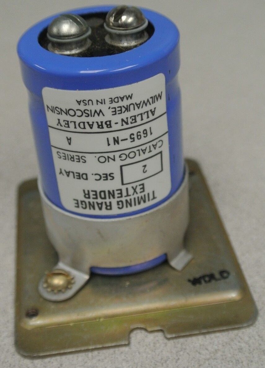 ALLEN-BRADLEY 1695-N1 TIME DELAY EXTENDER / 2 SECONDS / NEW SURPLUS / CAPACITOR