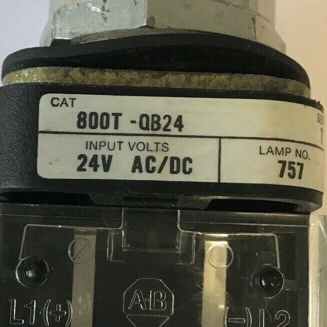 ALLEN BRADLEY 800T-QB24 PUSH BUTTON 24VAC/DC SERIES T