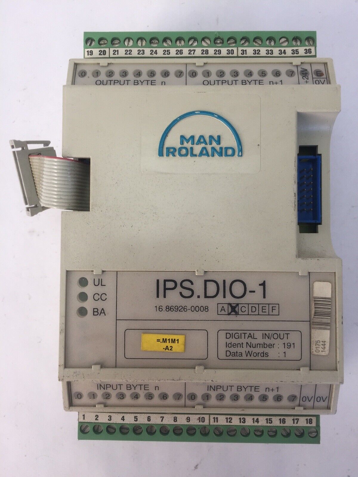 MAN ROLAND IPS.DIO-1 DIGITAL INPUT/OUTPUT MODULE