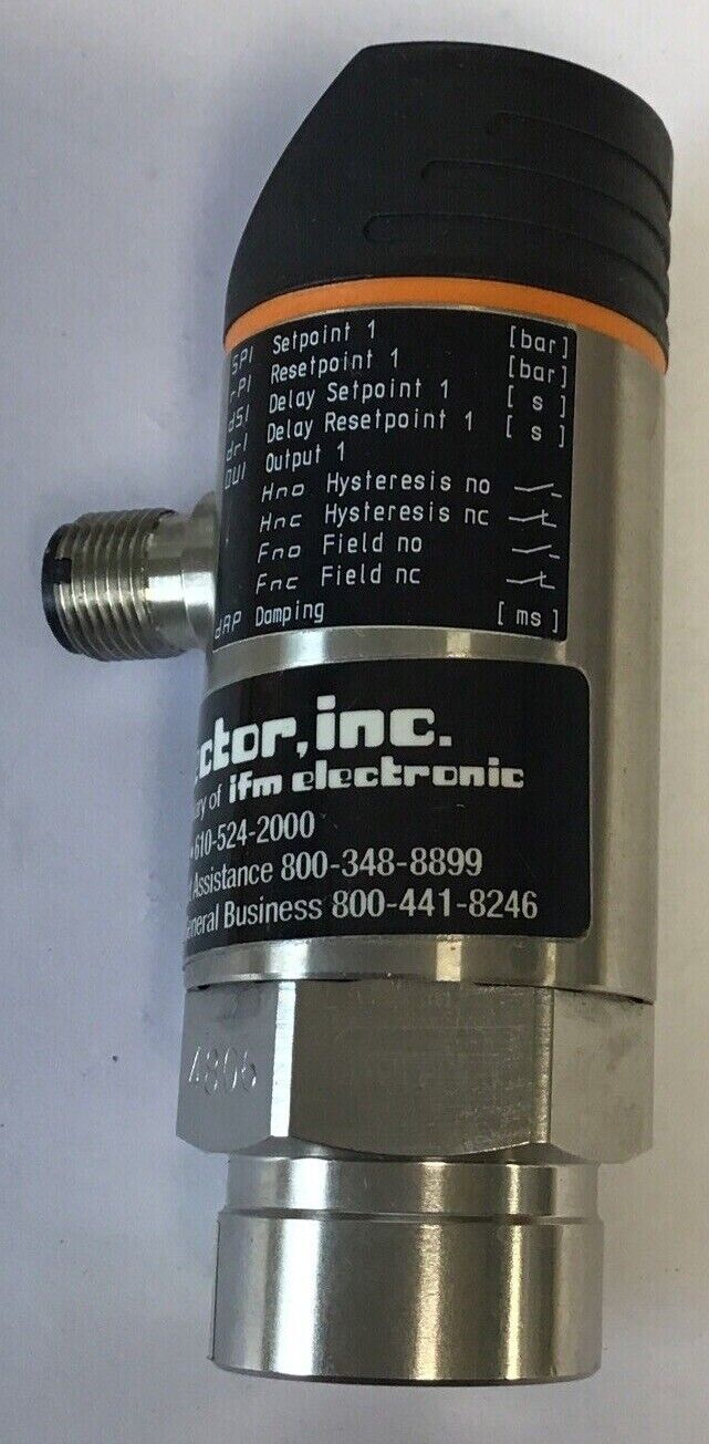 IFM EFECTOR PN3029 PRESSURE SENSOR 30VDC 4-20MA