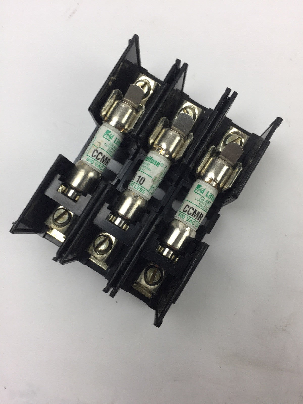 LITTELFUSE L60030C3C FUSE HOLDER WITH 3 CCMR 10 AMP FUSES