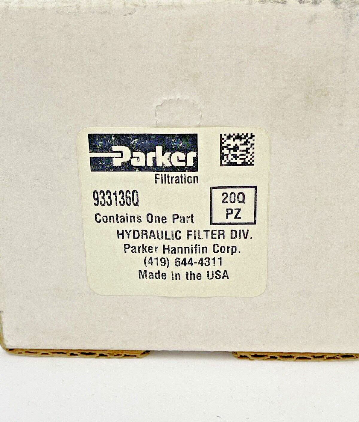 PARKER - 933136Q HYDRAULIC FILTER - 30P/030PD SERIES - 20Q 22PZ