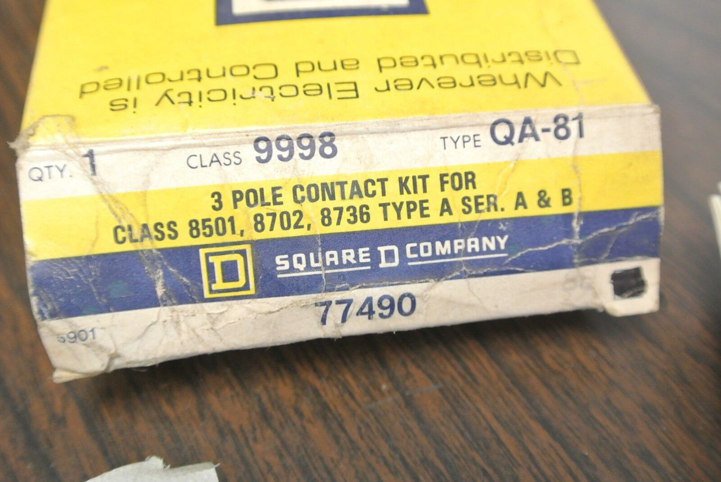 SQUARE D 9998 QA-81 CONTACT KIT / for CLASS 8501, 8702, 8736 / NEW SURPLUS