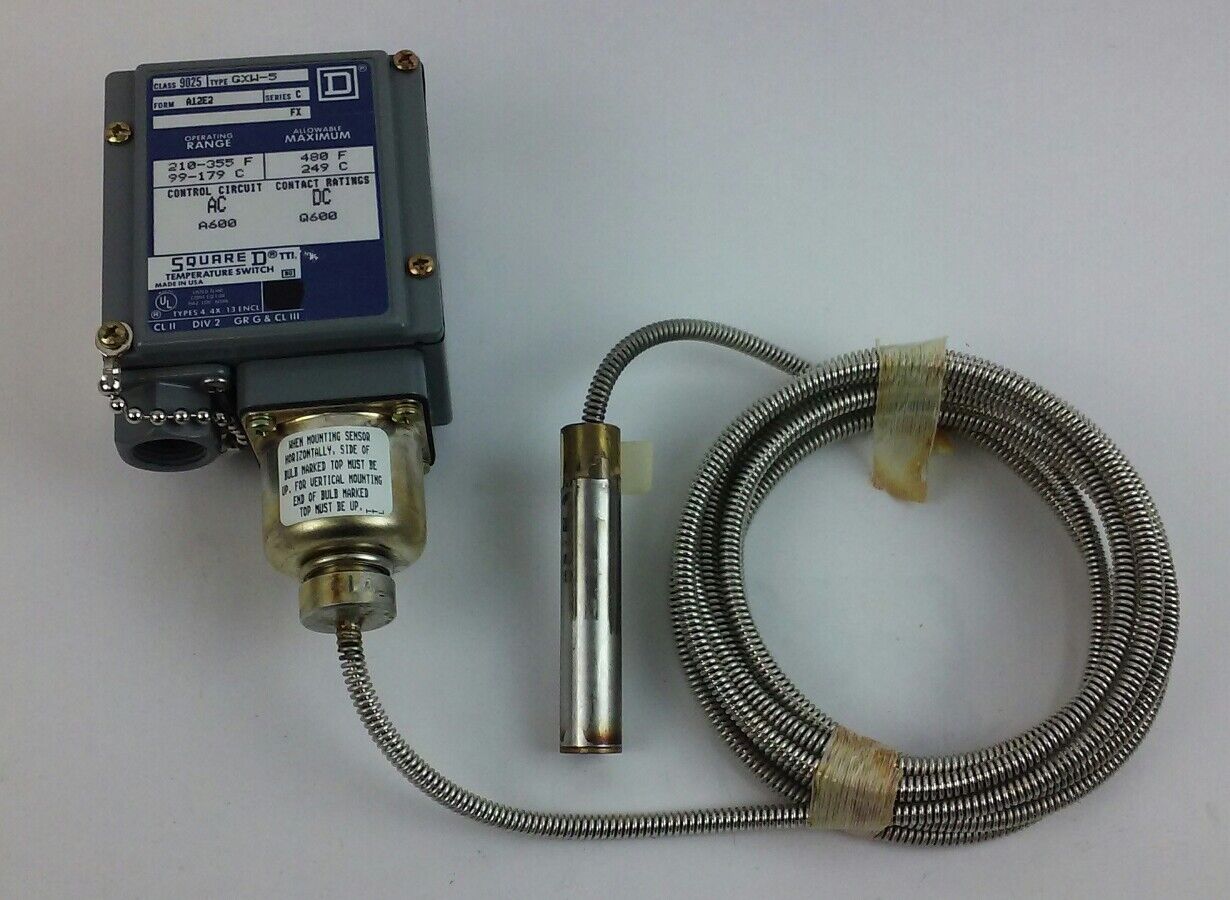 Square D 9025-GXW-5 Series C Temperature Switch (9025GXW5A12E2) (NEW IN BOX)
