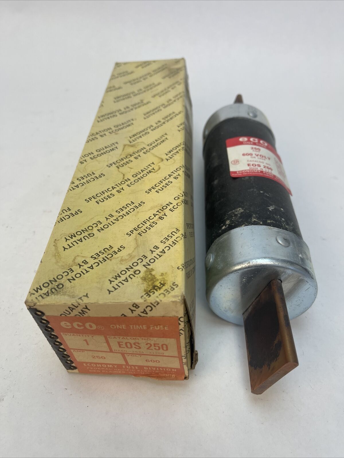 ECONOMY EOS250 ECO ONE TIME FUSE 250AMP 600VAC