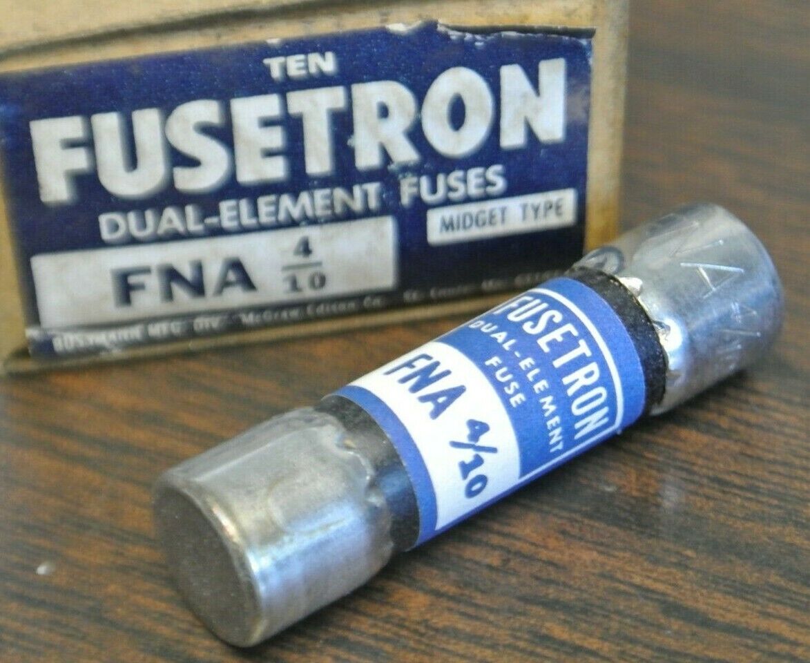 BOX of 10 / BUSS FNA4/10 FUSETRON FUSE / 4/10A / 250V / NEW SURPLUS / FNA-4/10