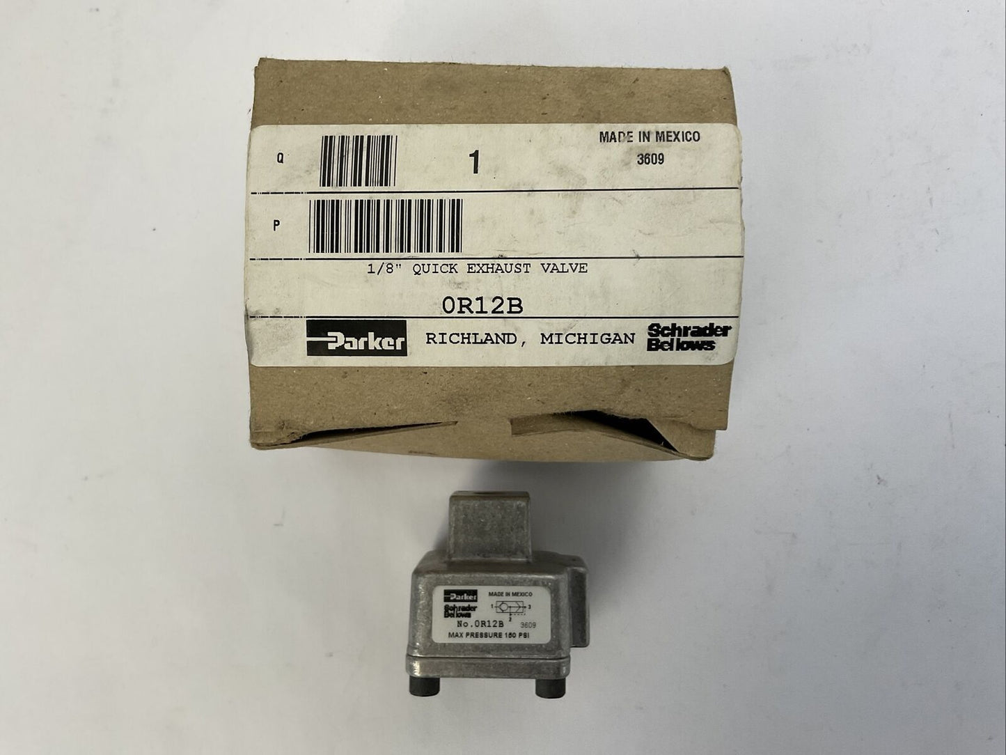 PARKER 0R12B 1/8" QUICK EXHAUST VALVE OR12B