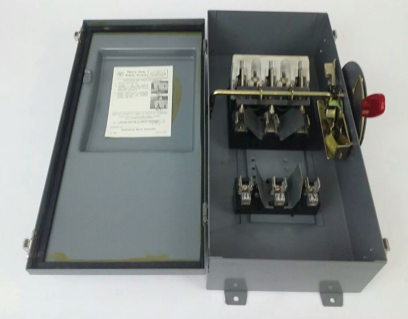 WESTINGHOUSE JHU361- JHFN361 FUSIBLE SAFETY SWITCH , 3PH, 30A, 600V,20HP,NEMA 12