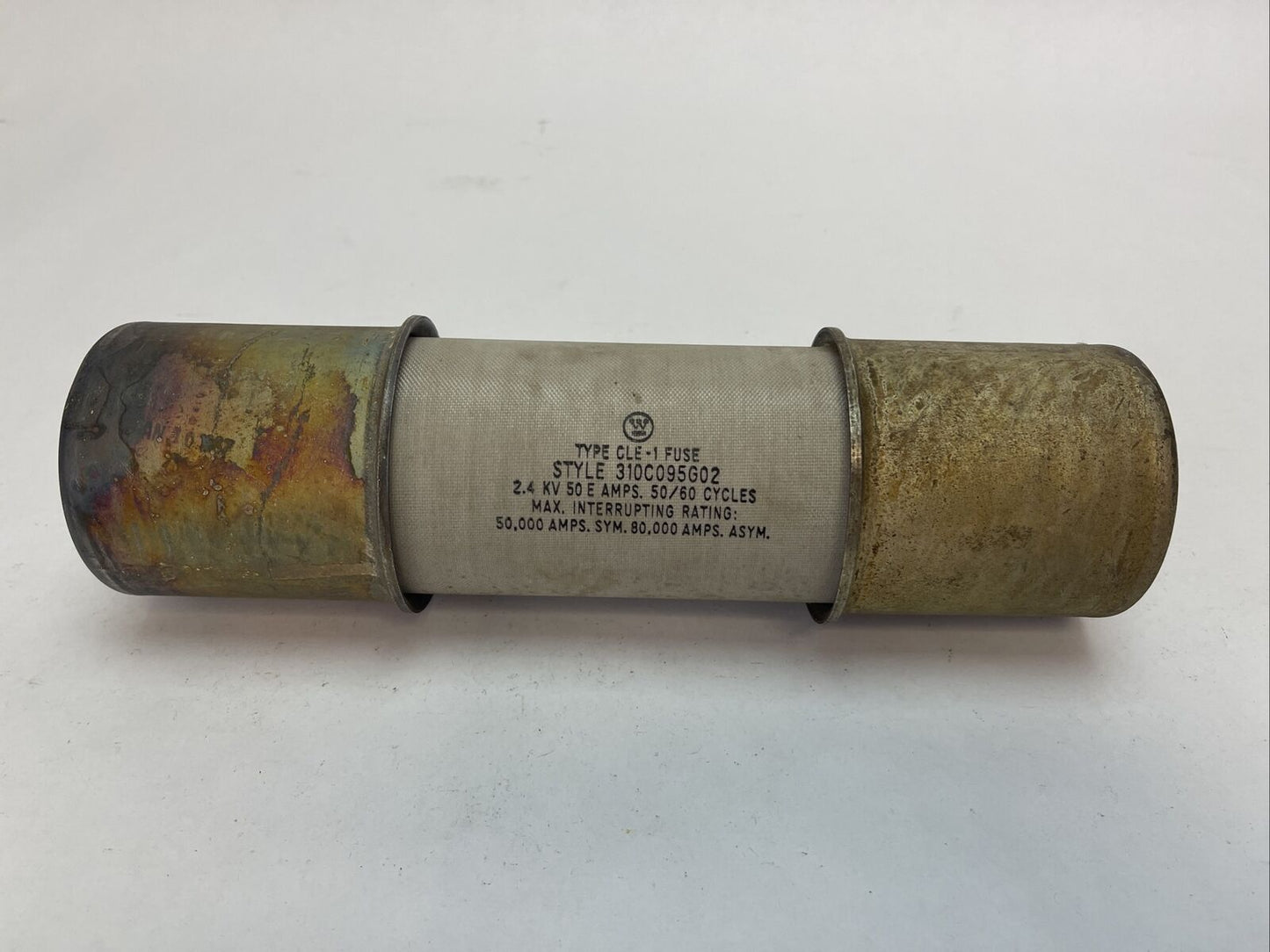 WESTINGHOUSE 310C095G02 TYPE CLE-1 FUSE 2.4KV 50E AMP 50/60CYCLES