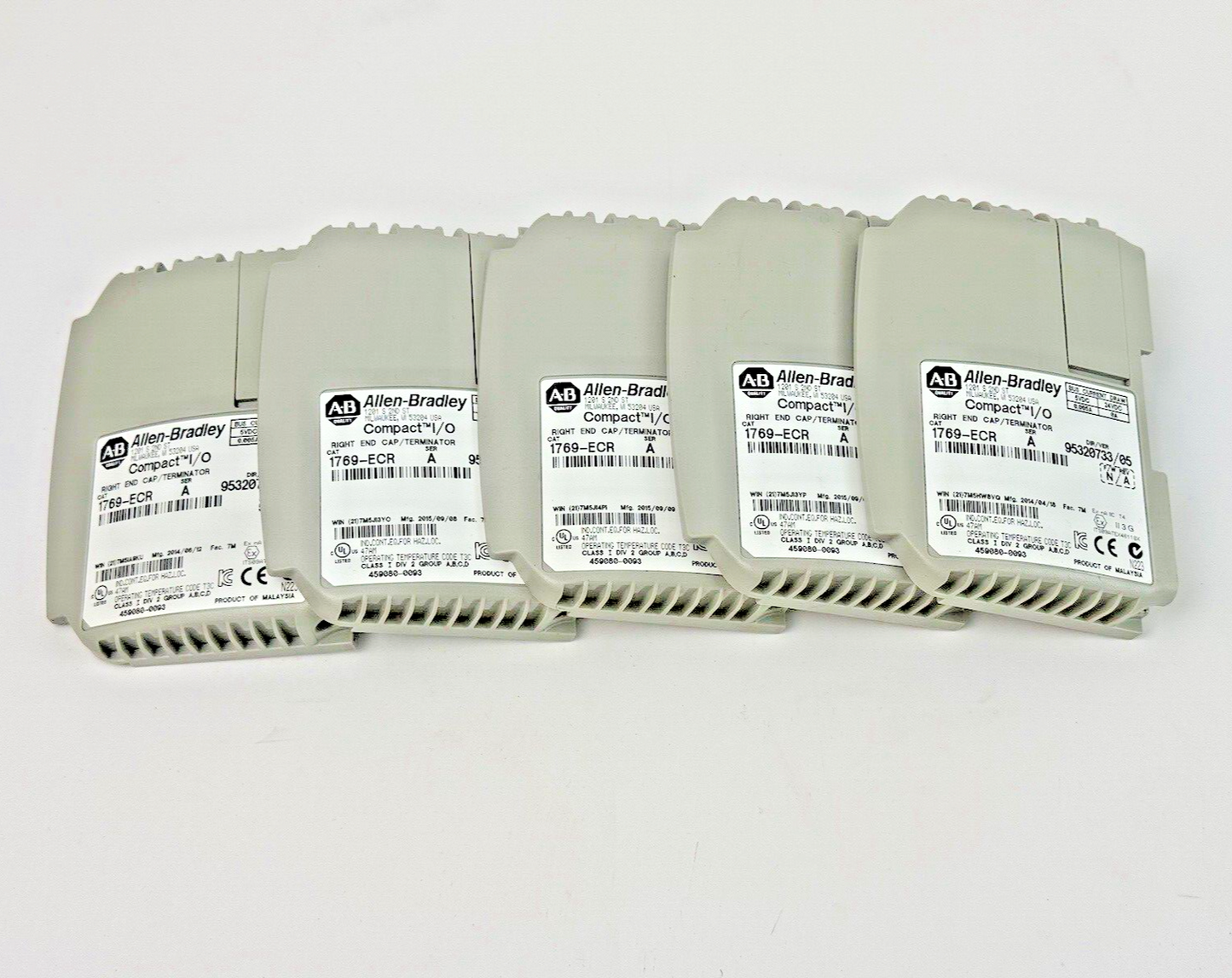 ALLEN-BRADLEY *LOT OF 5* - 1769-ECR SER. A F/W REV. N/A - COMPACT I/O RIGHT END