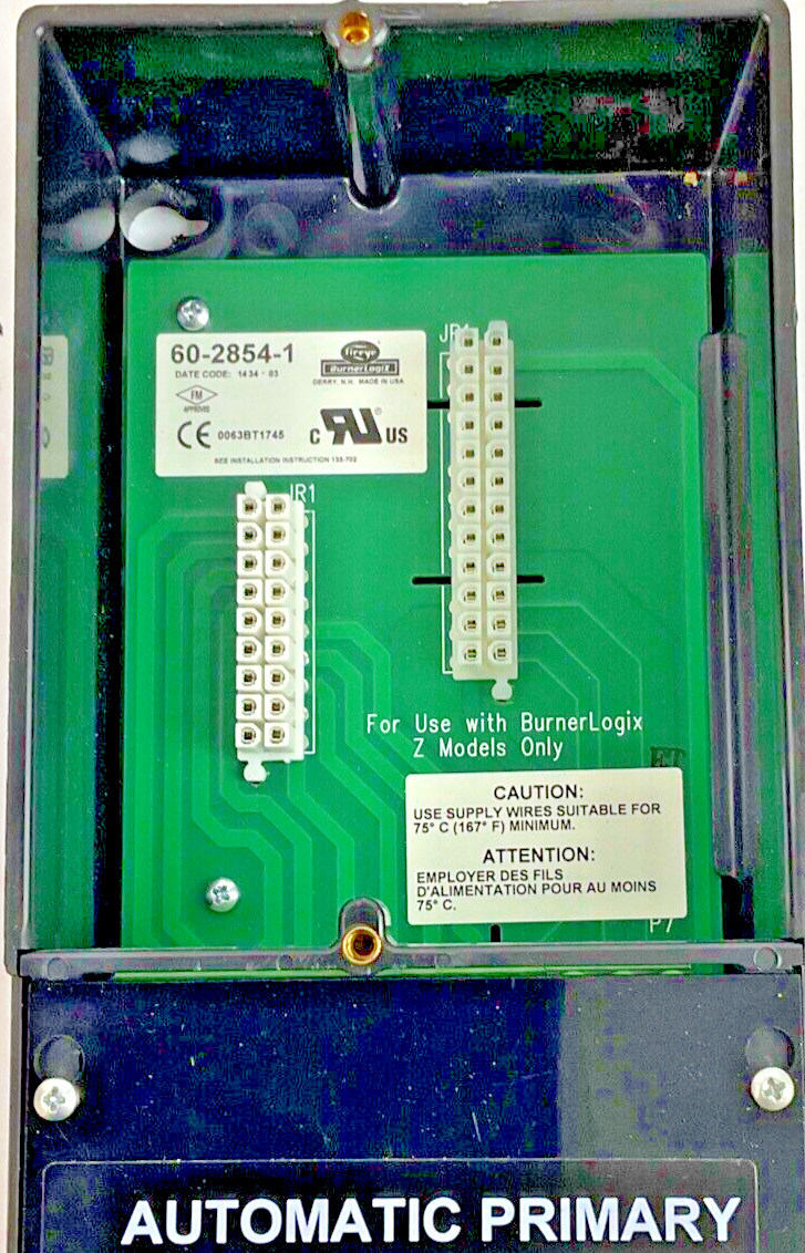 FIREYE 60-2854-1 WIRING BASE TERMINAL BLOCK OPEN Z MODULES