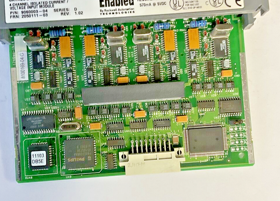ALLEN BRADLEY 1746SC-INI4VI 4 CHANNEL INPUT MODULE SER.D REV.1.02