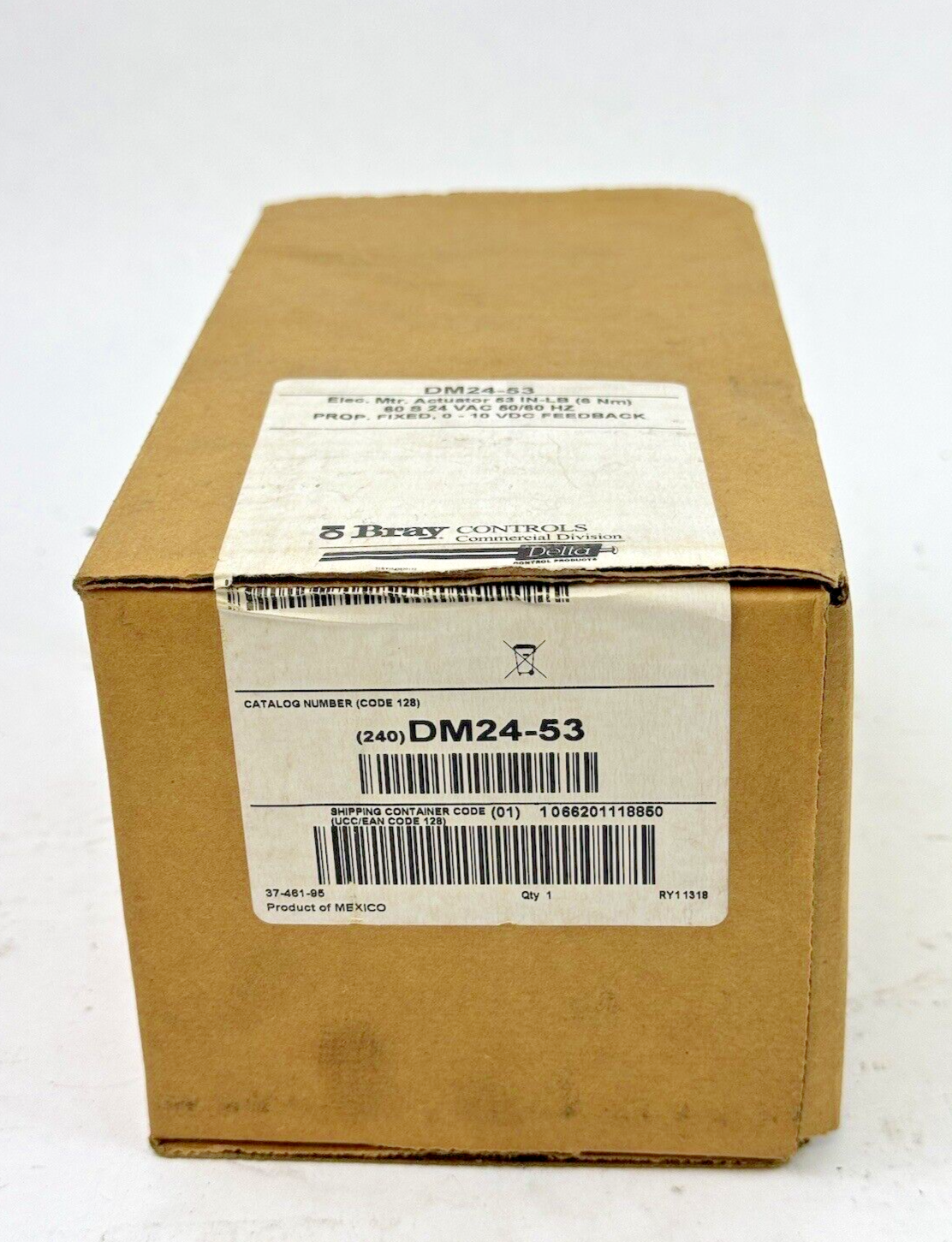 BRAY CONTROLS - DM24-53 - ELECTRIC MOTOR ACTUATOR - 53 IN-LB, 60S, 24 VAC, 50/60