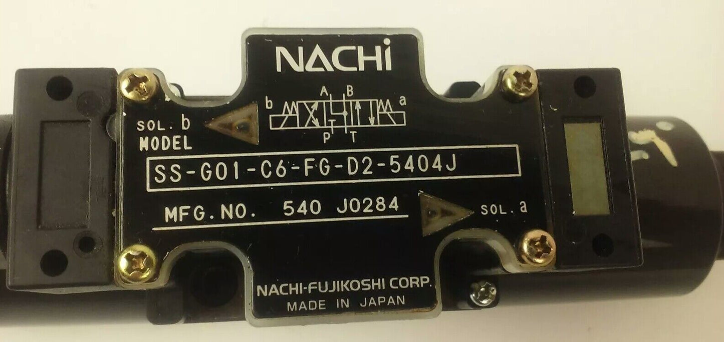 NACHI SS-G01-C6-FG-D2-5404J CONTROL VALVE, MFG. NO. 540 J0284