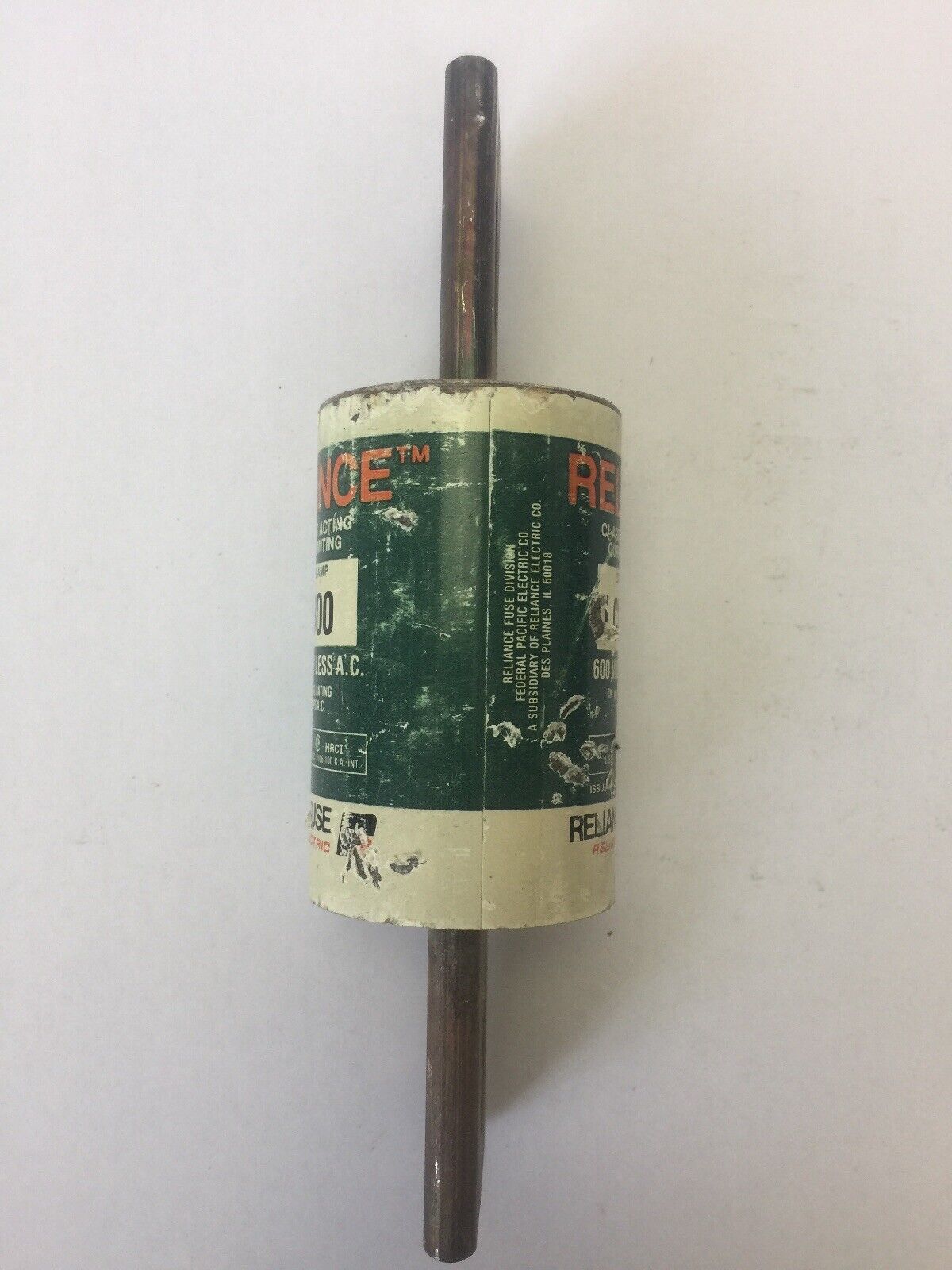 RELIANCE LCU 800 CLASS L FAST ACTING CURRENT LIMITING FUSE 800 AMPS 600 VAC