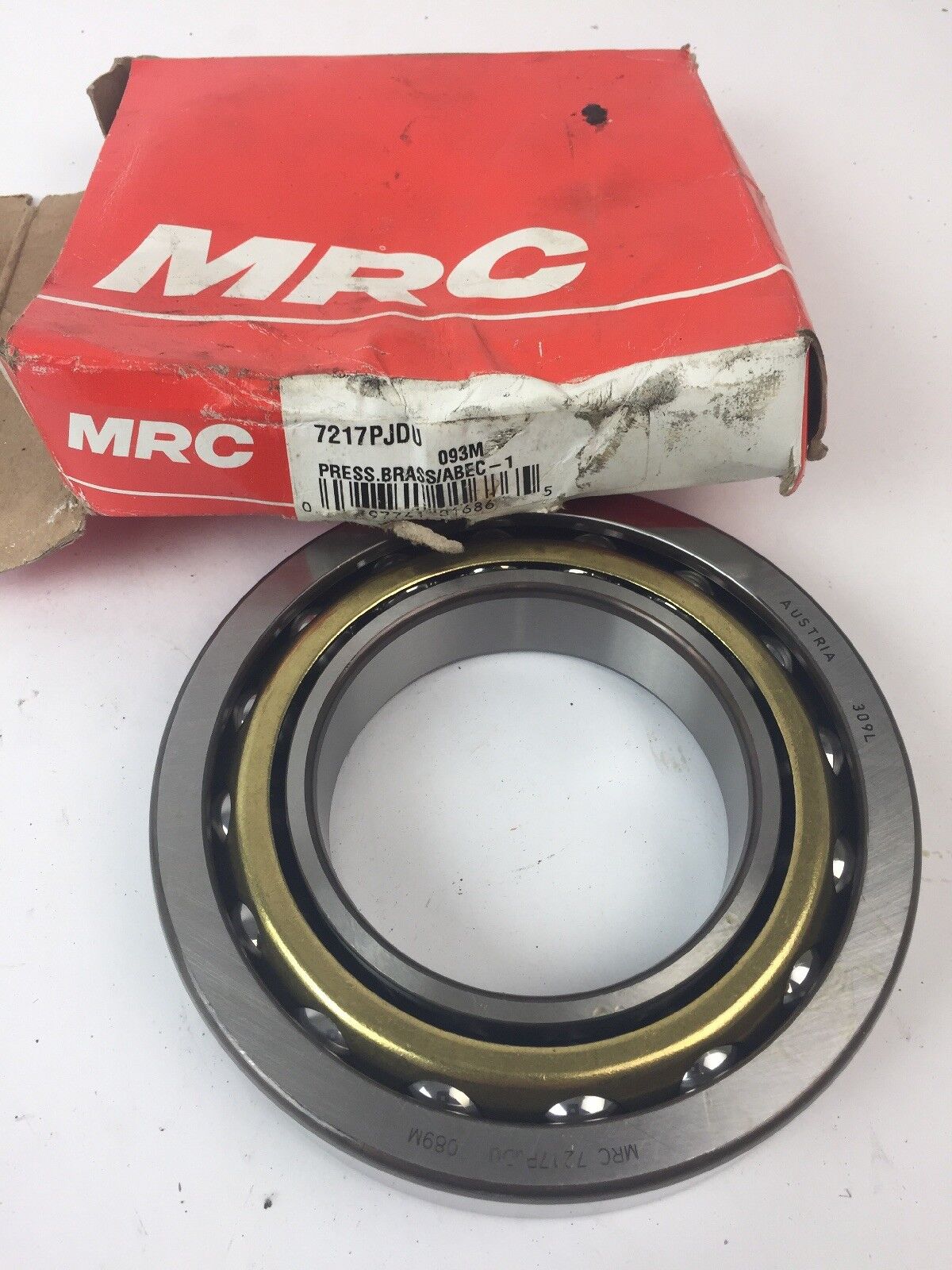 MRC 7217PJDU PRESS.BRASS ABEC-1 BEARING