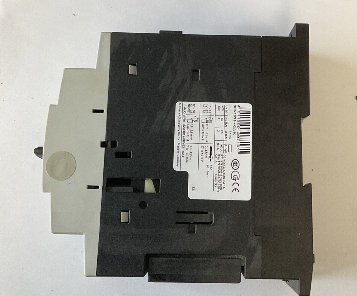 SIEMENS 3RV1031-4GA10 CIRCUIT BREAKER