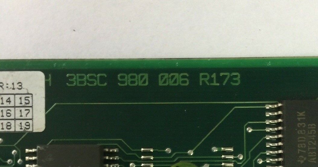 ABB 3HAB5960-1 DSQC 322 ROBOT PROCESSOR CIRCUIT BOARD 3BSC 980 006 R173