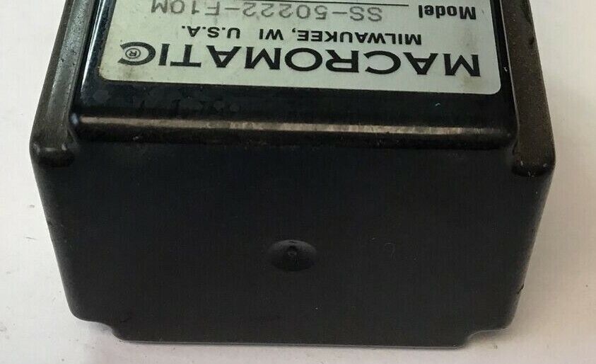 MACROMATIC SS-50222-F10M TIME DELAY RELAY FIXED 10MIN 120VAC/DC 10A ***LOTOF2***