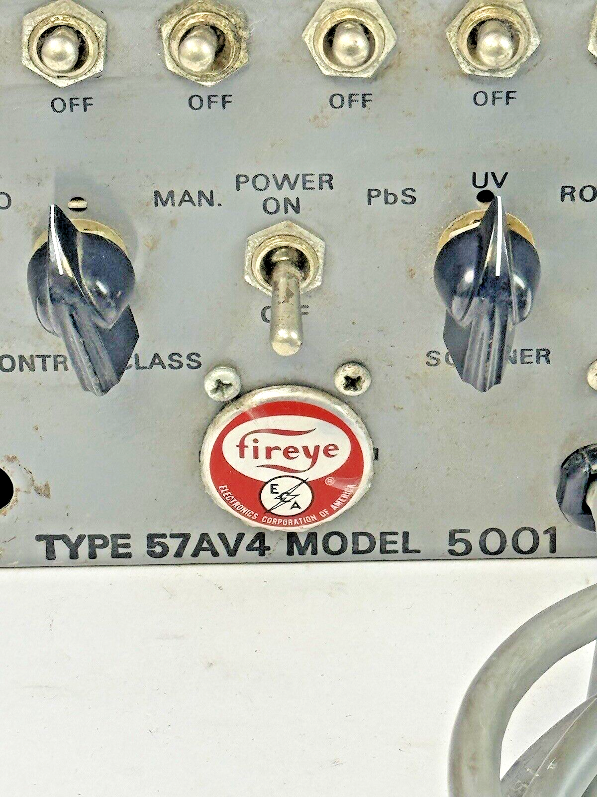 FIREYE - 57AV4-5001 - TESTER - 120 VAC - FOR USE W/ C, D-SERIES & FLAME MONITOR