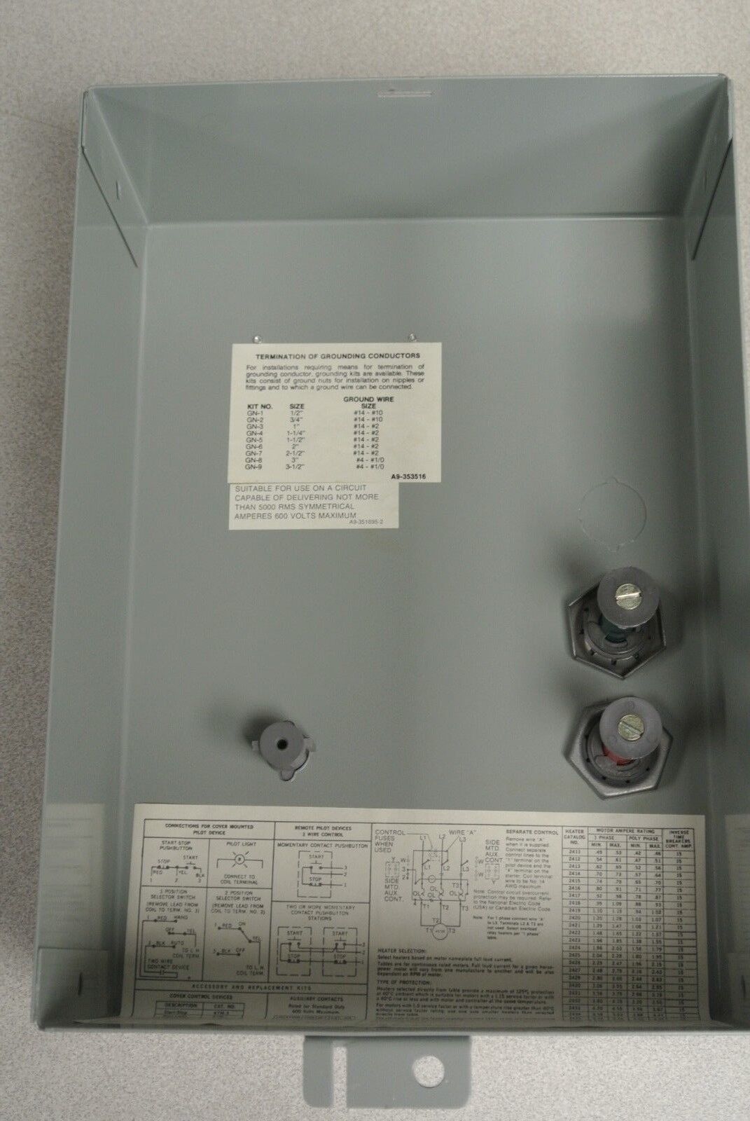 SYLVANIA / JOSLYN CLARK T13AA3A-26 AC MAGNETIC STARTER / 220-240V COIL / NEW