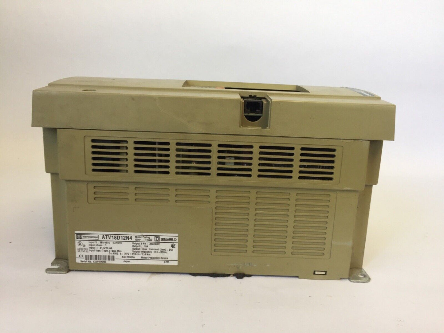 TELEMECANIQUE SQUARE D ATV18D12N4 AC DRIVE ALTIVAR 18 10HP 7.5kW 380/460VAC