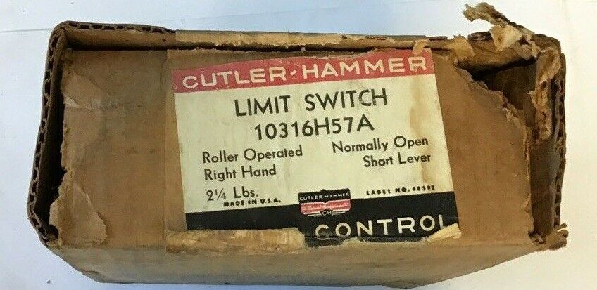 CUTLER HAMMER 10316H57A LIMIT SWITCH 2 1/4LBS 600V RIGHT HAND
