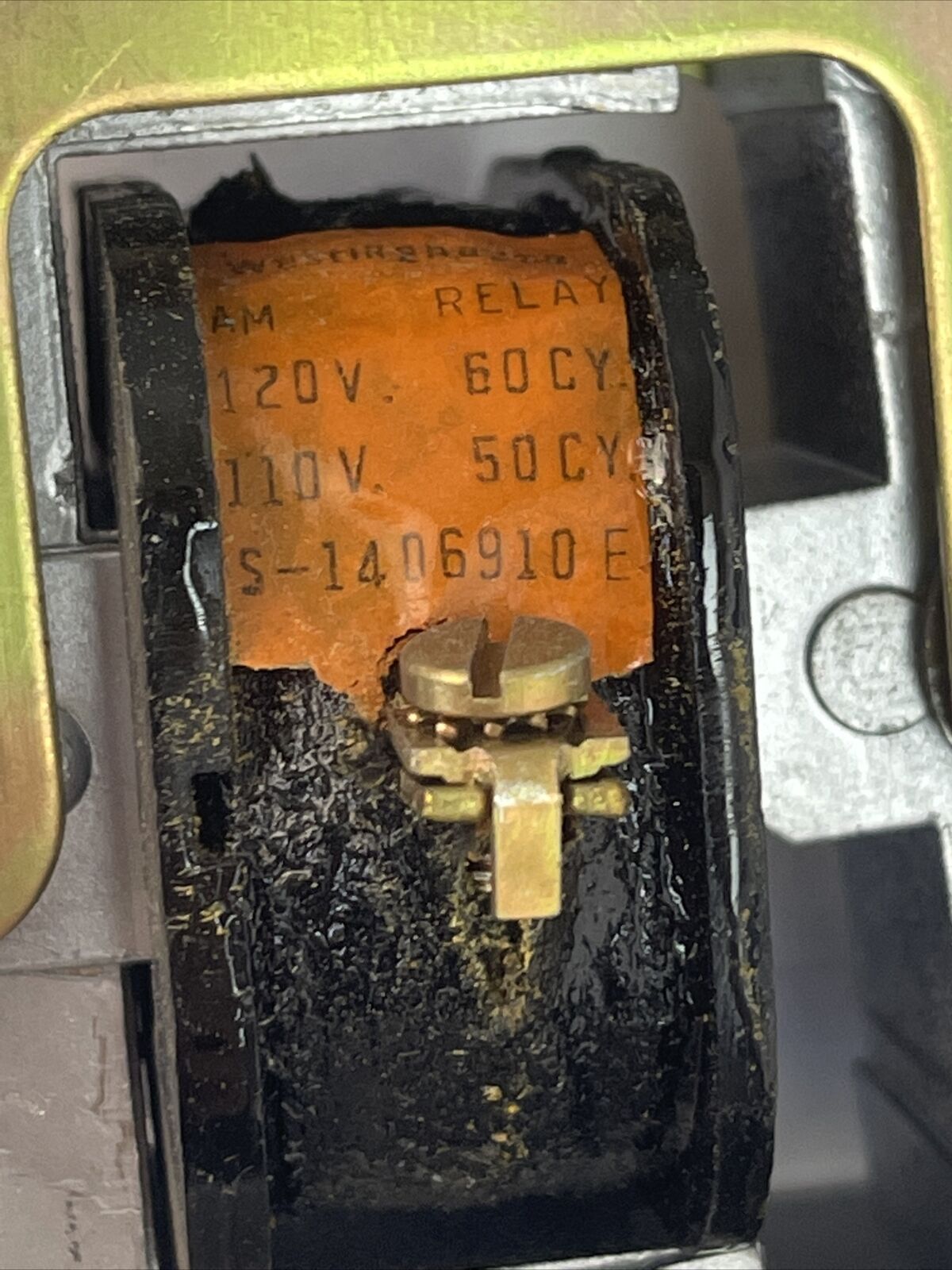 WESTINGHOUSE 1597067 TYPE AM TIME RELAY 600V S-1406910E COIL 120V 60CY 110V 50CY