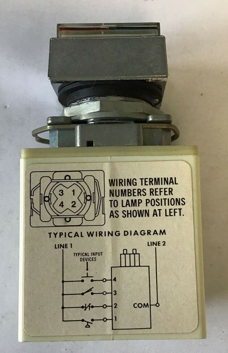SQUARE D 9001 KXPC131 QUAD PILOT LIGHT