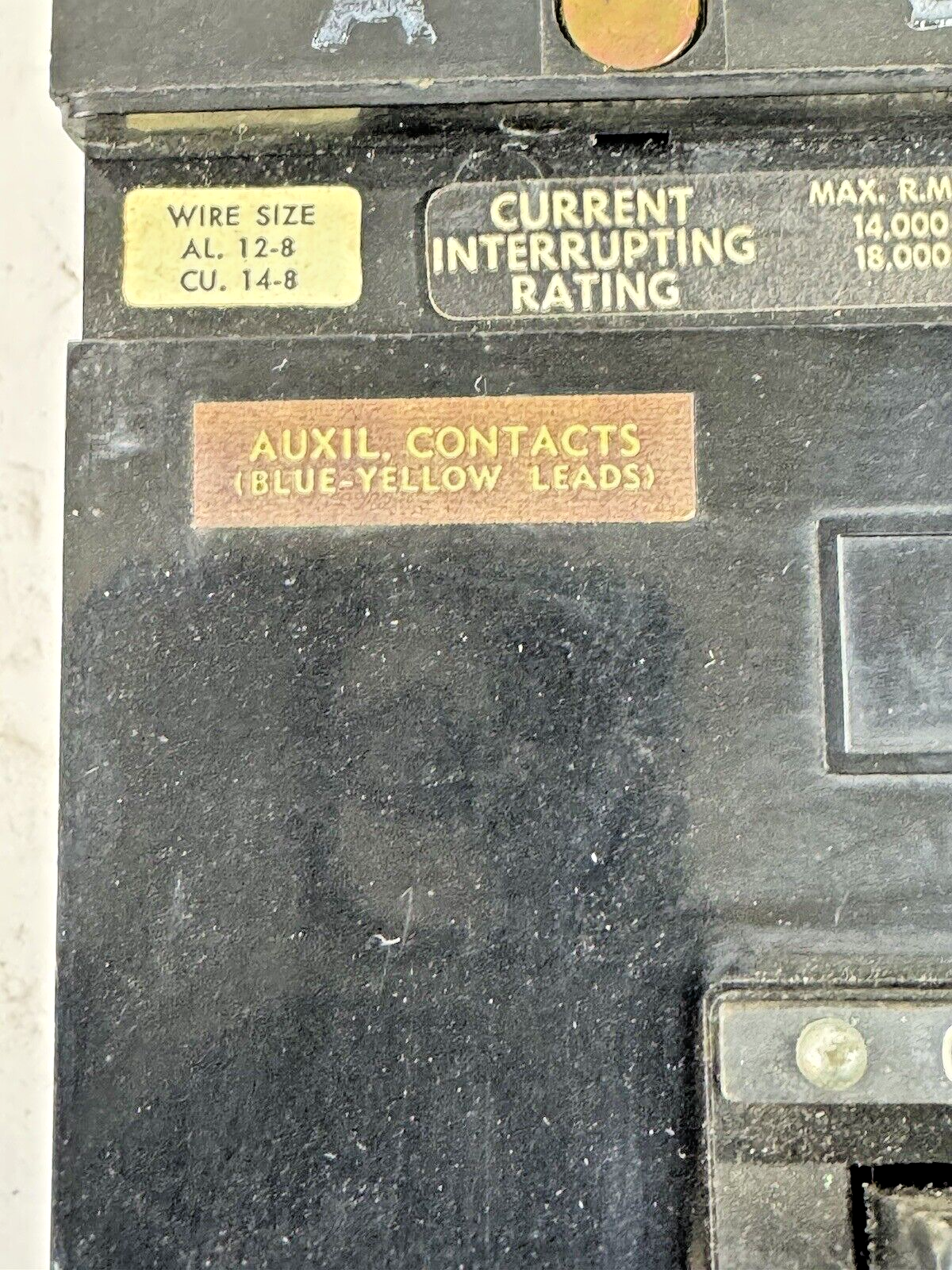 SQUARE D - FA34015-1212 - I-LINE CIRCUIT BREAKER W/ AUX. - 15AMP/3 POLE/480 VAC