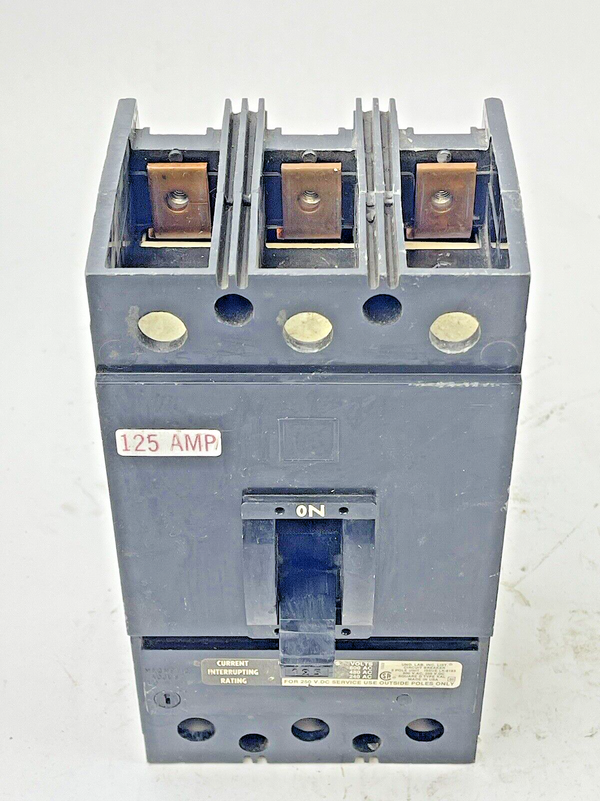 SQUARE D - KAL-36125 - CIRCUIT BREAKER - 125 AMP, 3 POLE, 600 VAC