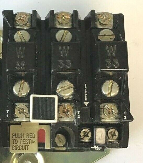 ALLEN BRADLEY 509-TOD FULL VOLTAGE STARTER SER.B 3PH 9A 600VAC 2HP