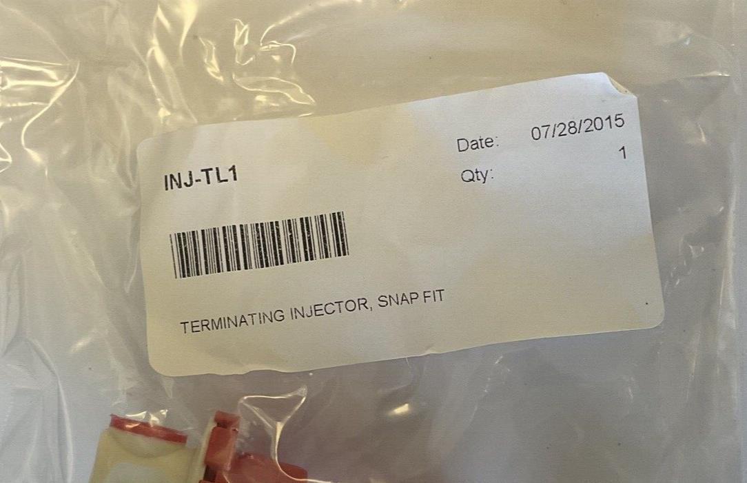 PHILADELPHIA SCIENTIFIC INJ-TL1 TERMINATING INJECTOR SNAP FIT ***LOTOF8***