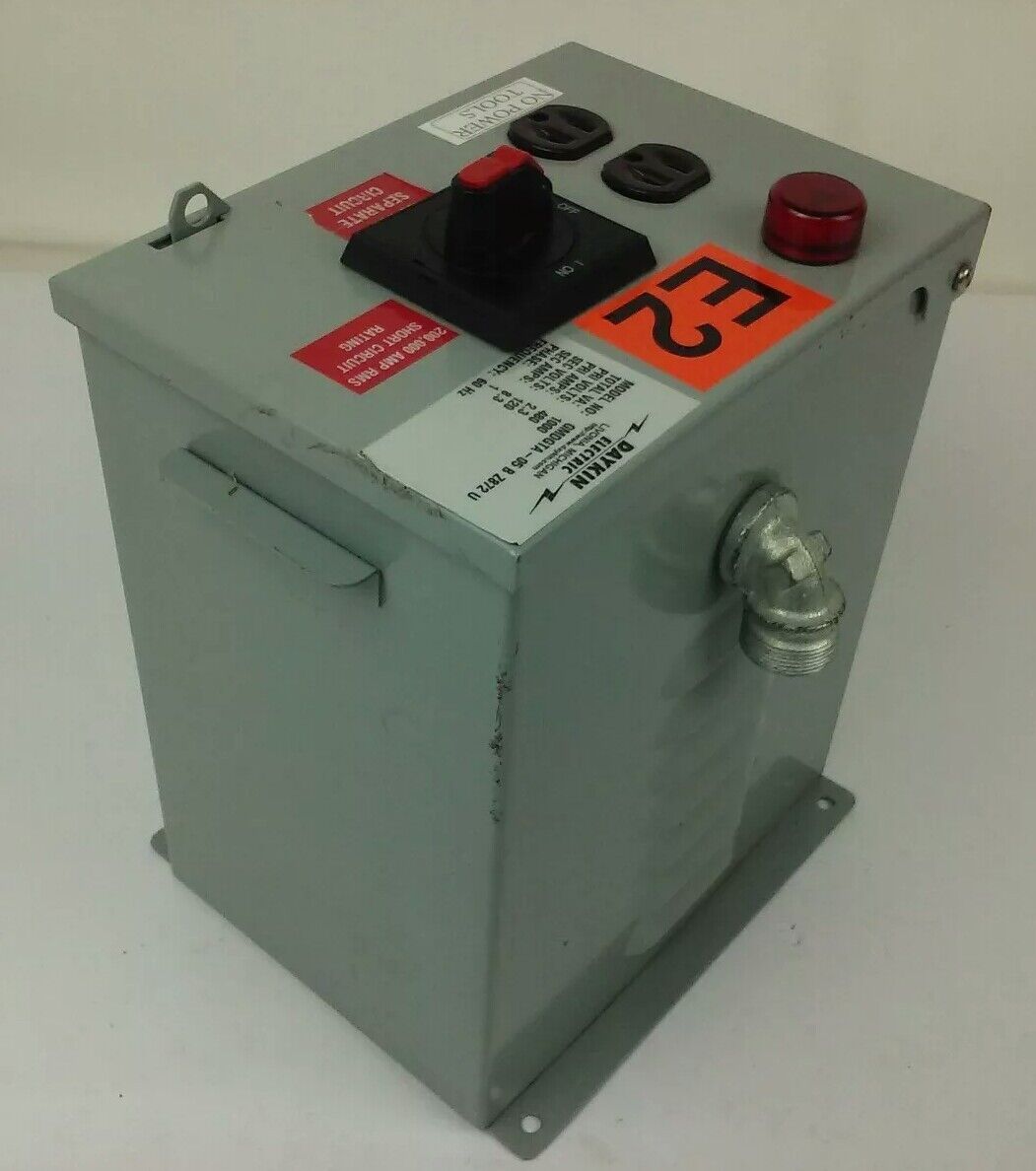 DAYKIN ELECTRIC GMDGTA-05BZ872U TRANSFORMER DISCONNECT SWITCH 480V, 1000VA, 2.3A